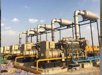ژنراتور گاز طبیعی 5×1000 کیلووات هند و 4 مجموعه کمپرسور با موتور گازی